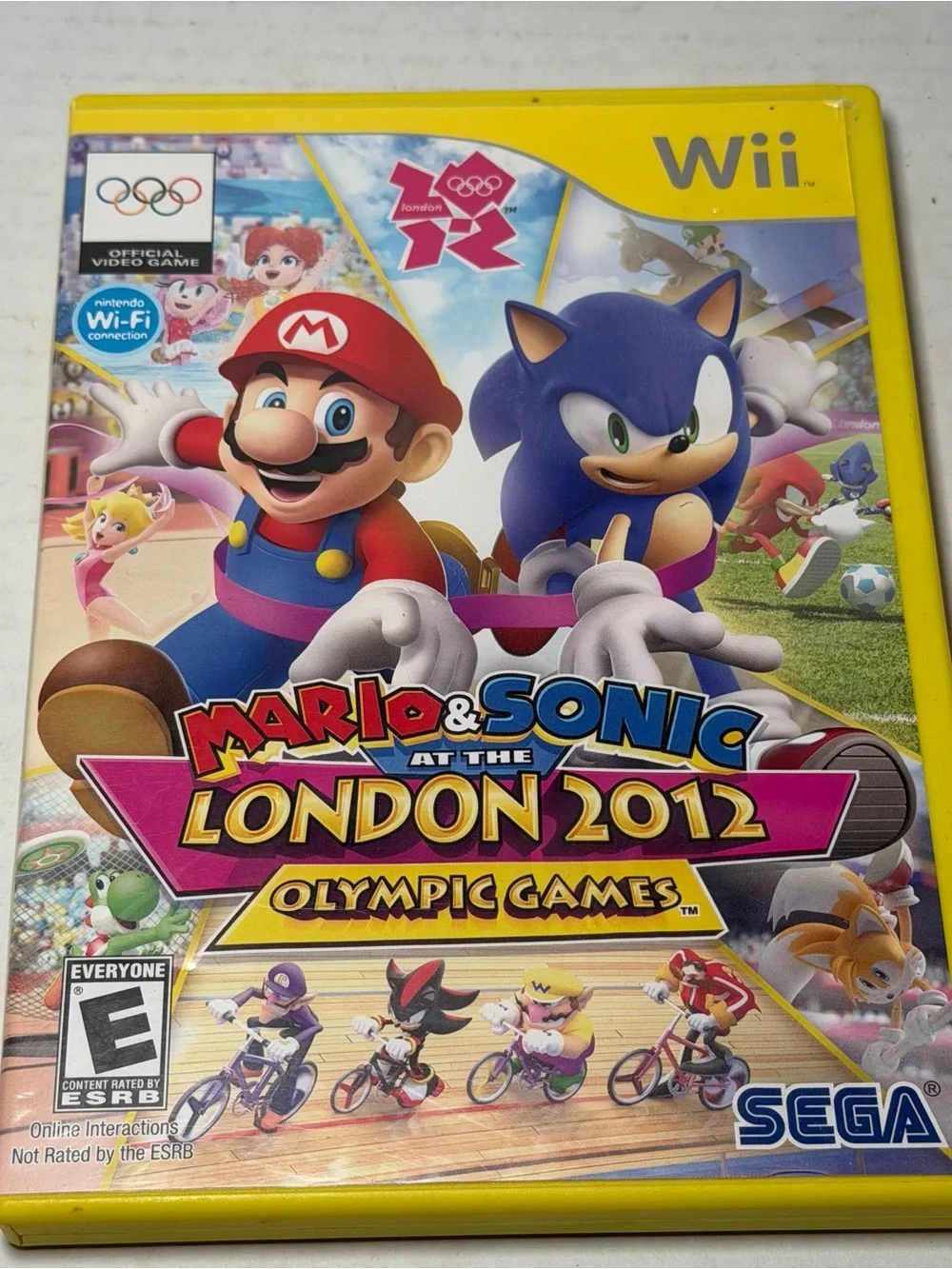 Nintendo Wii Mario & Sonic at the 2012 London Olympic Games Game w/ Case Manual